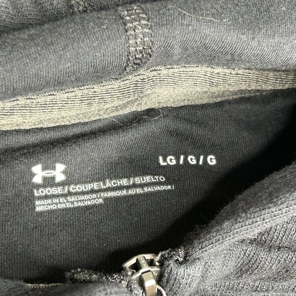 Under Armour Project Rock Hoodie Mens Large Full Zip Blood Sweat Respect Gym - Picture 4 of 12